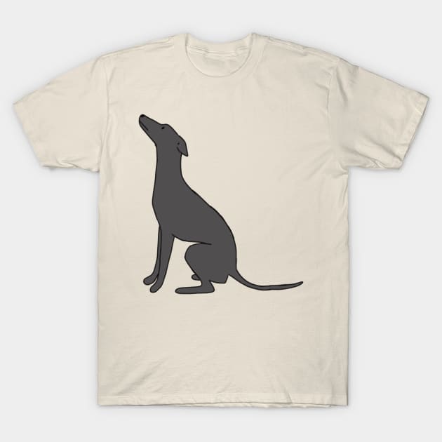 italian greyhound illustration T-Shirt by Mayarart